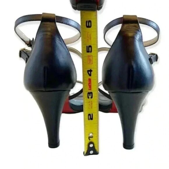 Morgan De Toi Strappy High Heel Sandals Ankle Strap Black Grey US 6.5 - Picture 6 of 16